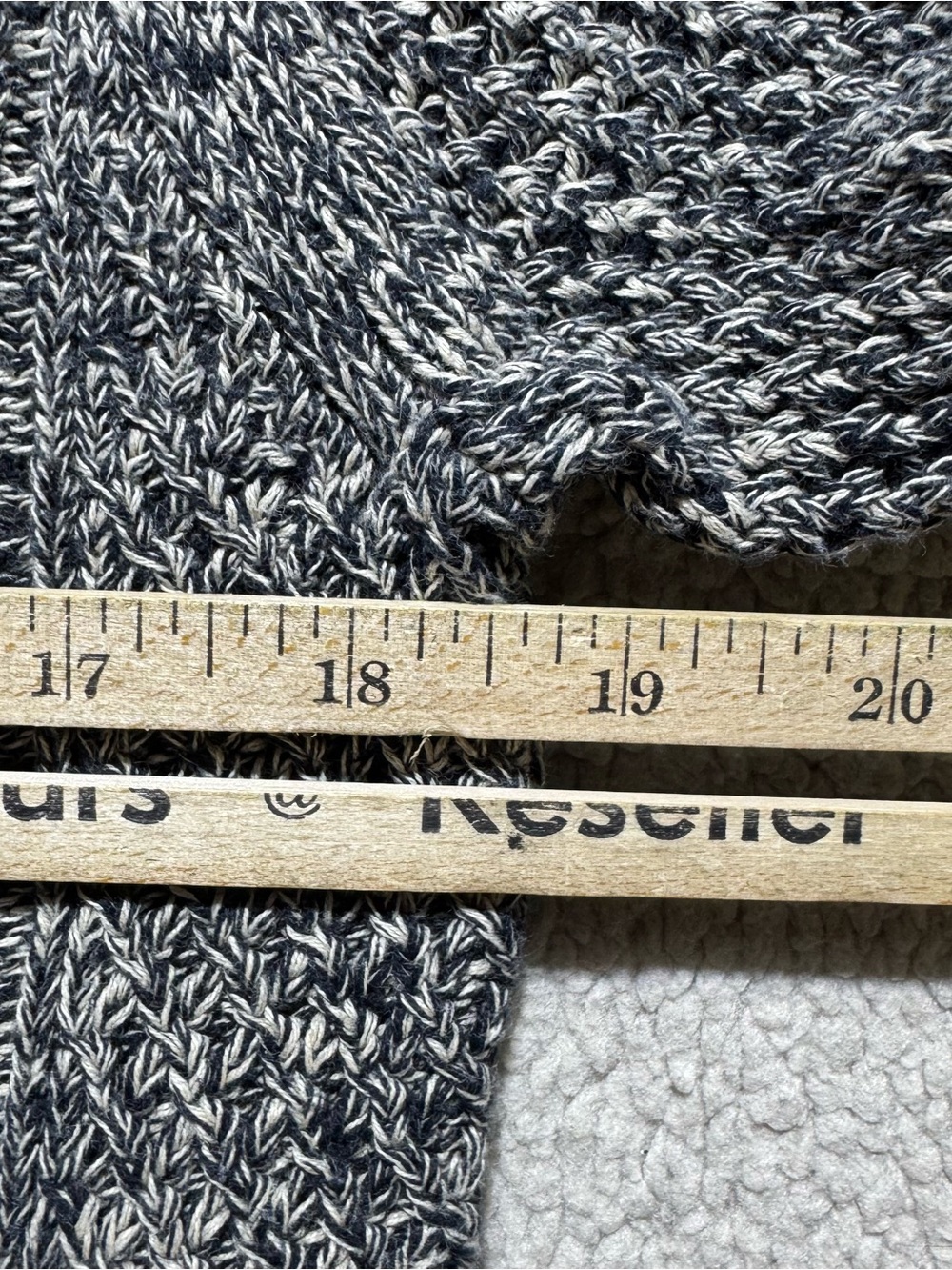 Rubbish‎ Sweater Womens Small Gray Long Sleeve Knit Cotton Pullover Casual Top - Picture 12 of 13